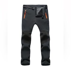 Mens🧑🏻‍🦱Snow❄️Ski⛷️Waterproof Softshell Snowboard Pants👖Hiking Fleece Lined Sz S
